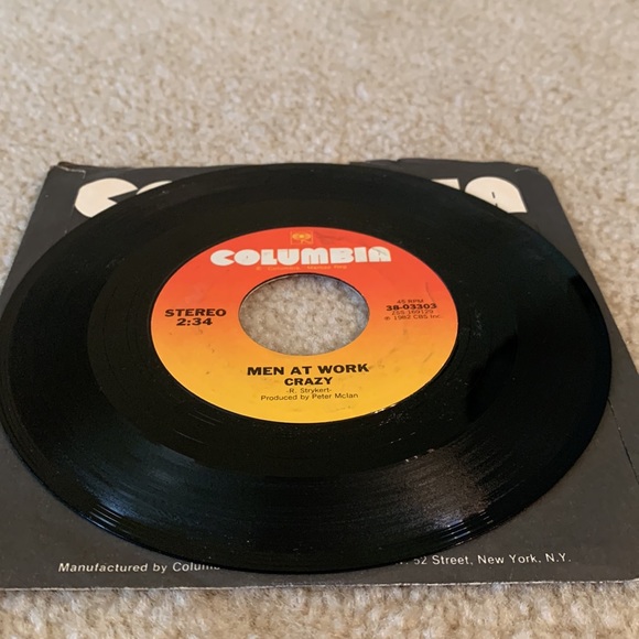 Vintage Men at Work  7” Vinyl Record, 1982 - Picture 5 of 8